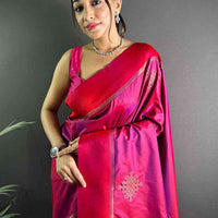 Red Kolam Silk Heritage Saree