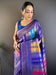 Regal Purple Stripes Banarasi Silk Saree