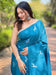 Rama Soft Silk Saree With Postar Weaving Zari Pallu