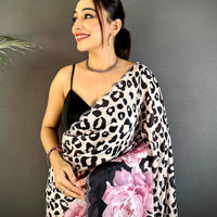 Tradition Swarovski Chinnon Floral Saree