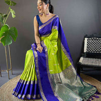 Eyecapthear Gadhwal Pure Soft Silk Festive Wear Saree