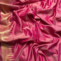 Chiku Copper Radiance Soft Silk Saree