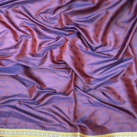 Orange Soft Silk Floral Butta Saree