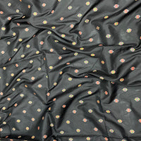 Black Ethnic Motif Silk Blend Saree