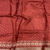 Black Graceful Bandhej Silk Saree