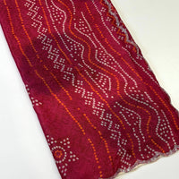 Regal Chiffon Bandhej Swarovski Saree
