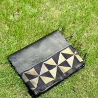 Black Sona Chandi Weave Katan Silk Saree