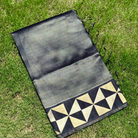 Black Sona Chandi Weave Katan Silk Saree