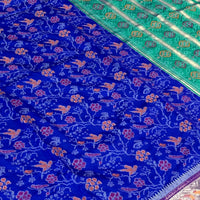 Purple Pochampally Double Ikkat Saree