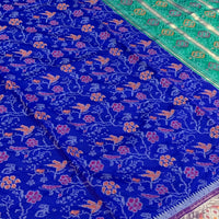 Purple Pochampally Double Ikkat Saree