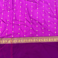 Pink Gadwal Pure Soft Silk Saree