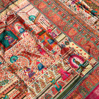 Soft Silk Pashmina Kashmiri Print Saree