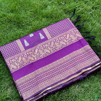Regal Wine Banarasi Katan Silk Saree