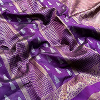 Regal Wine Banarasi Katan Silk Saree