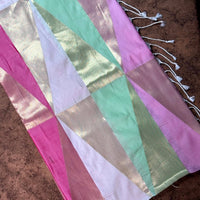 Multicolor Geometric Kanjivaram Silk Saree