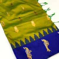 Peacock Charm Soft Silk Pattu Saree