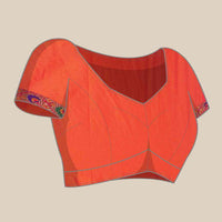 Orange Colour Yevla Paithani Soft Silk Saree