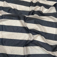 Black And White Poly Chiffon Swaroki Work Saree