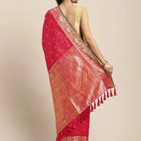 Kanjivaaram Pink Colour Soft Silk Kanchi Zari Weaving Saree