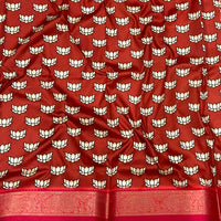 Ivory Silk Symphony Kalmkari Saree