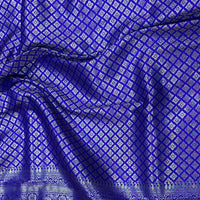 Regal Purple Stripes Banarasi Silk Saree