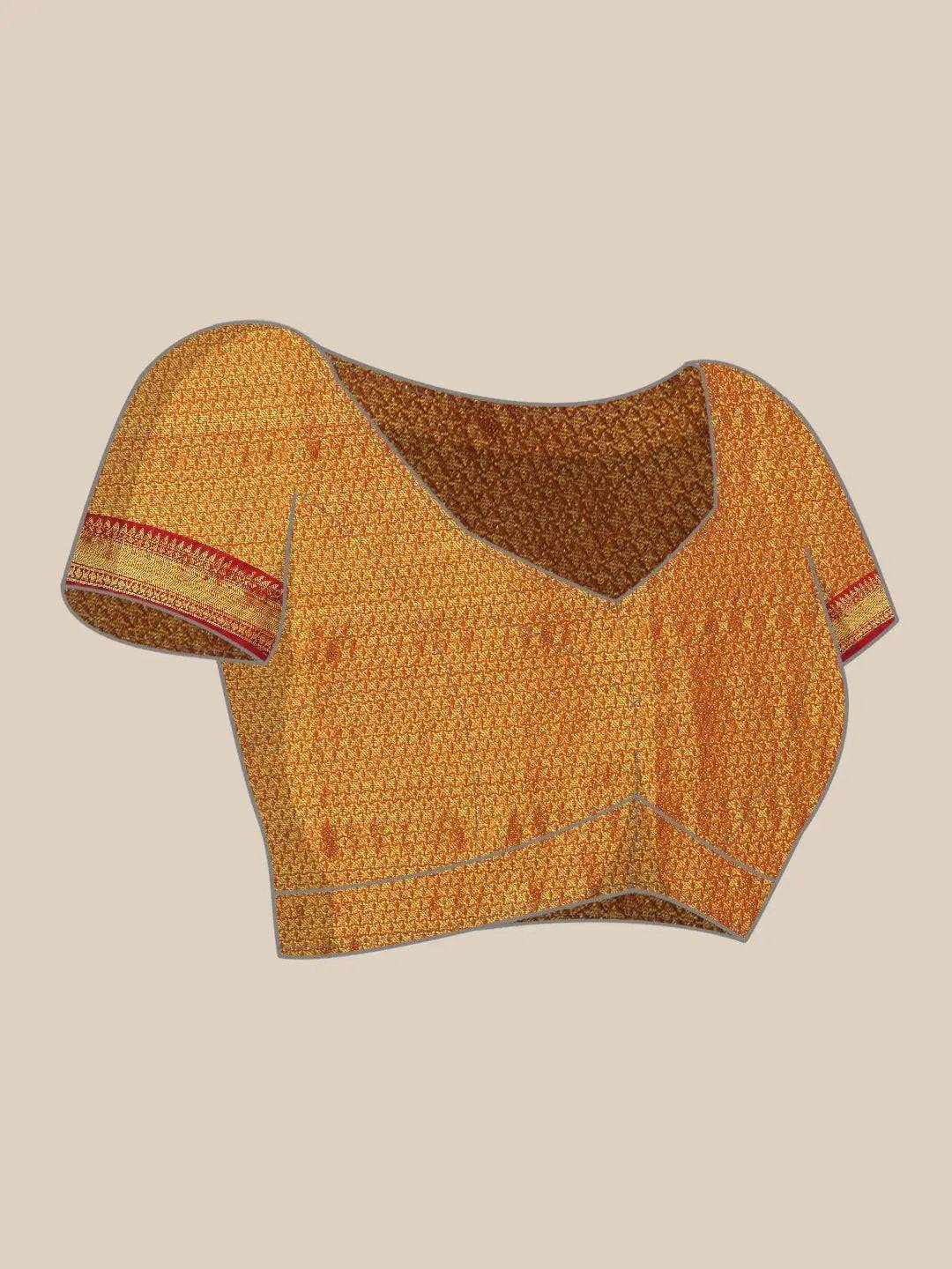 Designer Kalamkari Print Pattu Banarasi Silk Saree