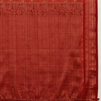 Beautiful Kalamkari Zari Work Silk Blend Kanjivaram Saree