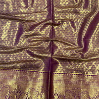 Yellow Dharmavaram Gold Birds Print Saree