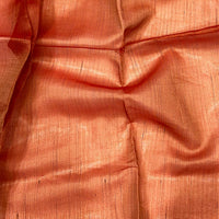 Radiant Ember Satin Tissue Saree