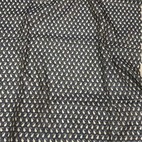 White Ikkat Zigzag Saree
