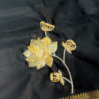 Exclusive Gold Zari Katan Silk Saree