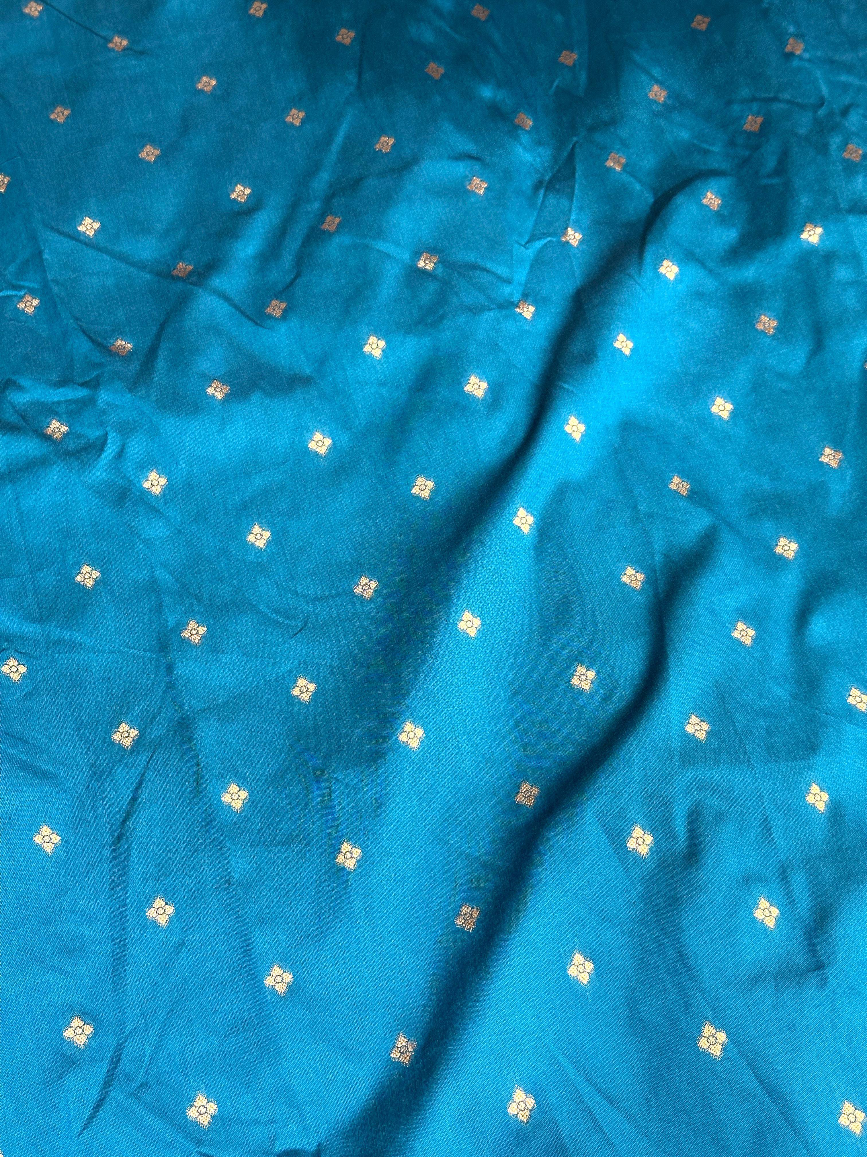 Black Mango Butti Soft Silk Saree